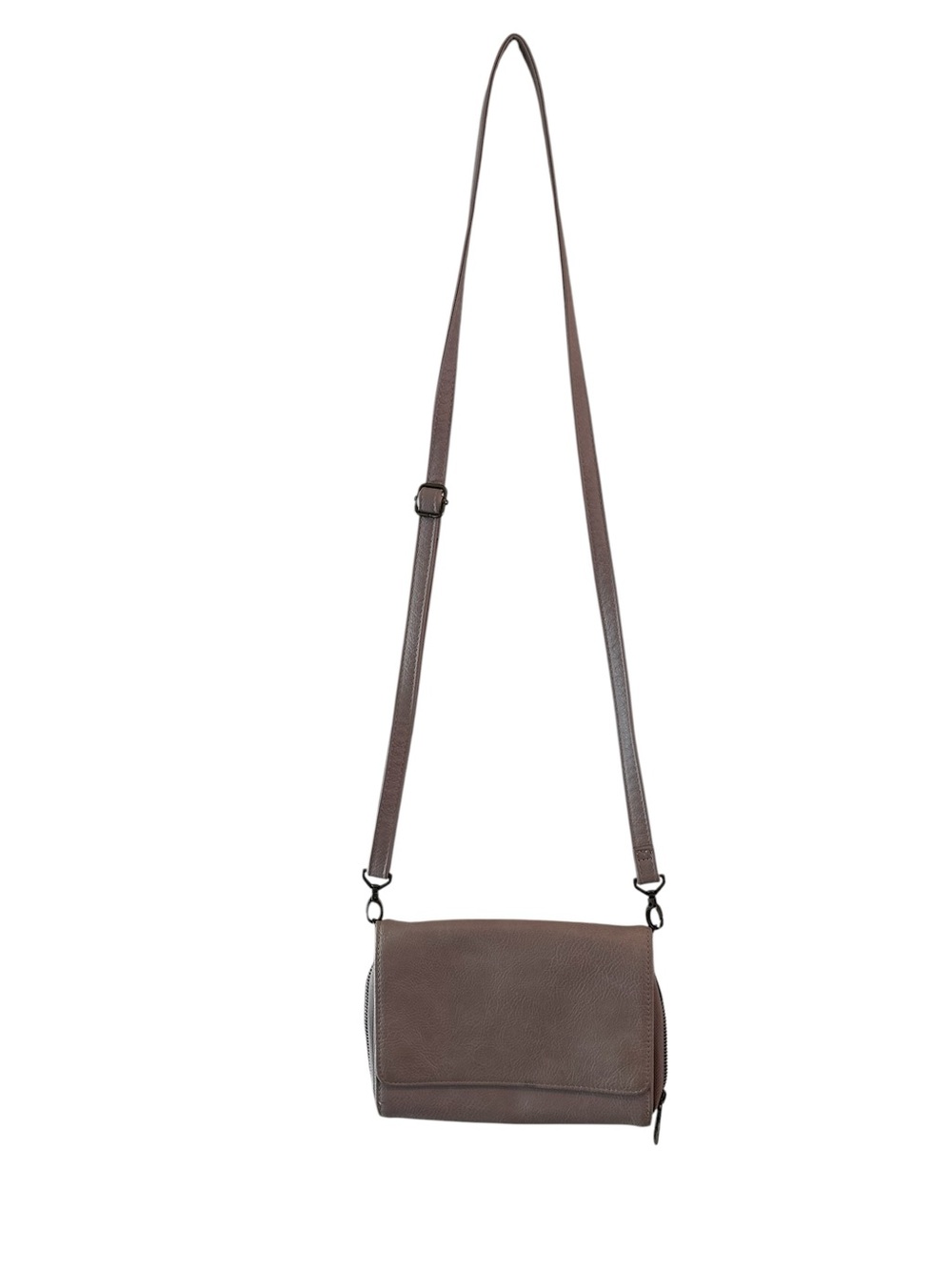 Thirty One Crossbody Flap Bag in light beige tan color - Picture 5 of 12